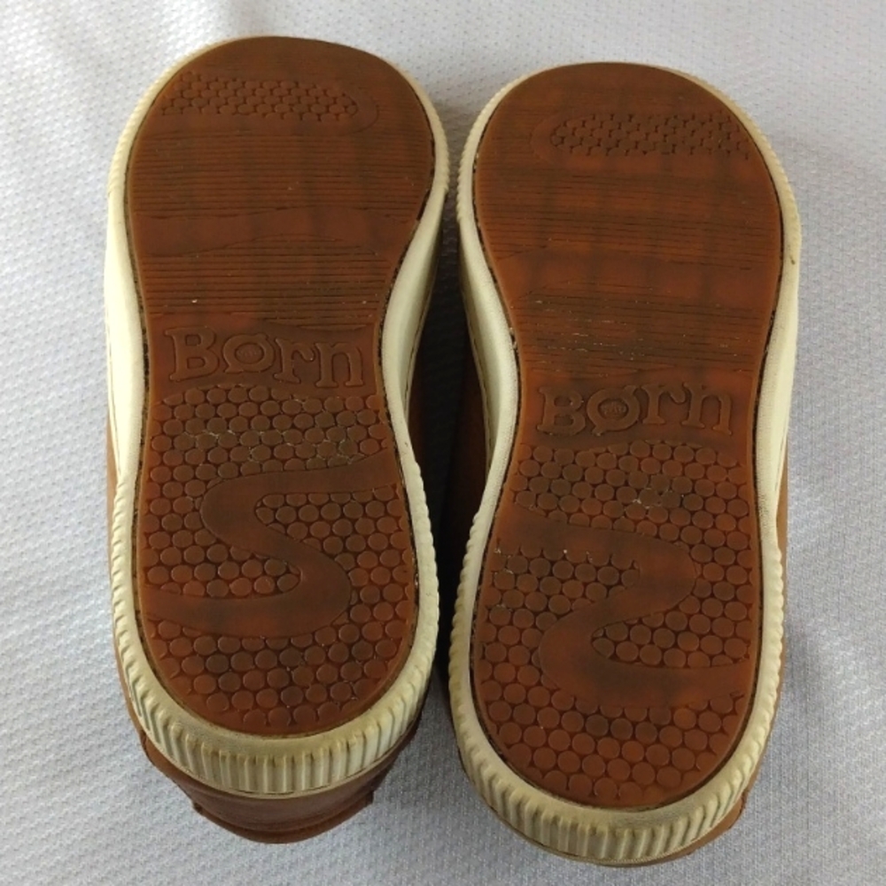 Born Paloma Leather 8M Woman Casual Sneakers Side Zipper - Picture 10 of 12